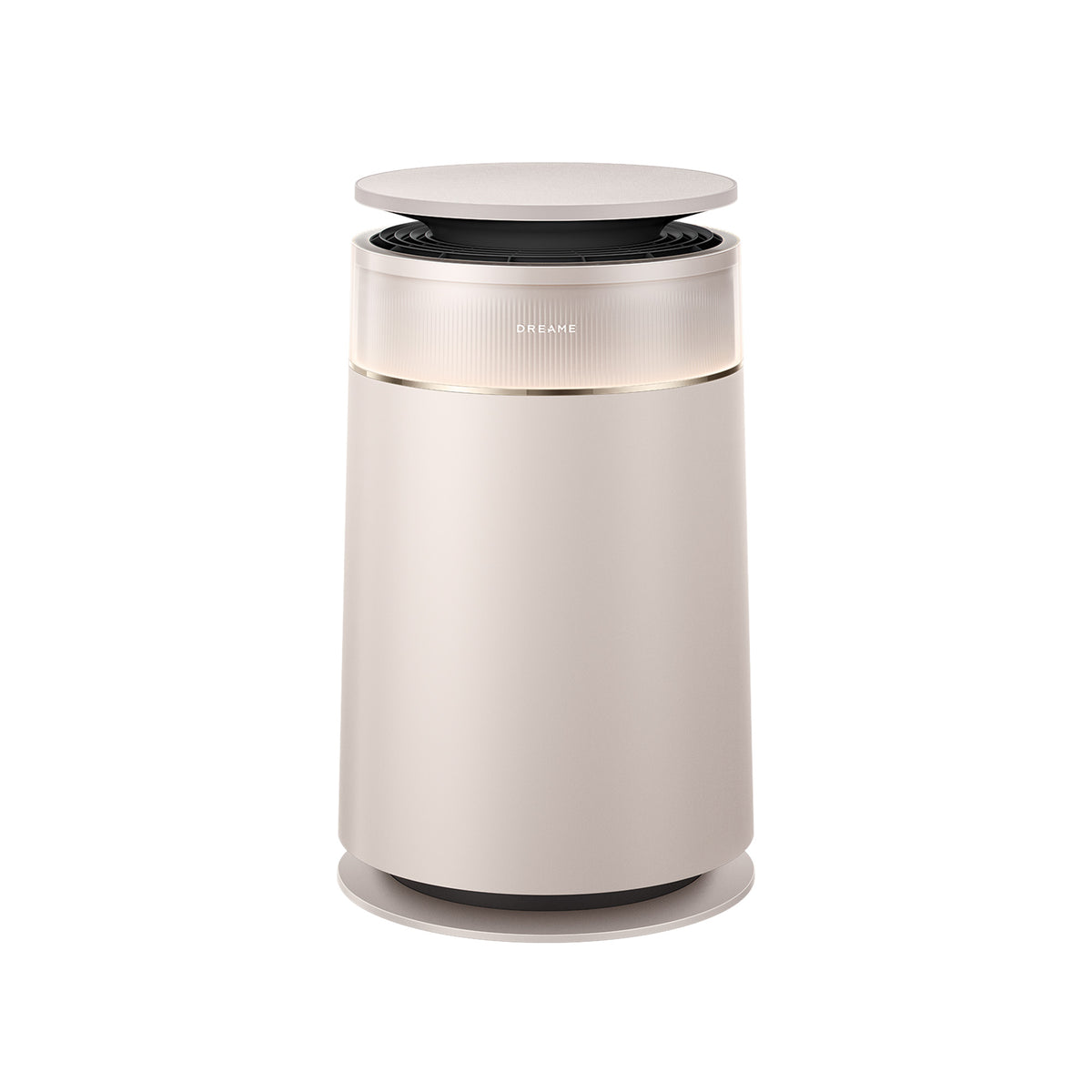 Dreame FP10 air purifier, white cylindrical body with gold-toned top ring