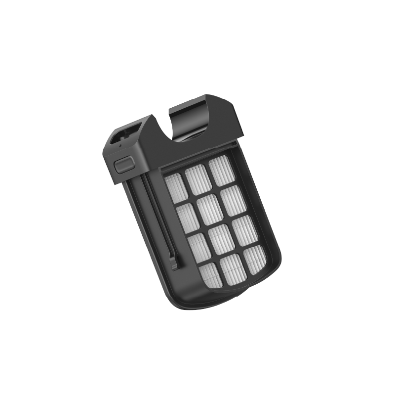 Rectangular air filter insert with pleated media for stick vacuum accessories