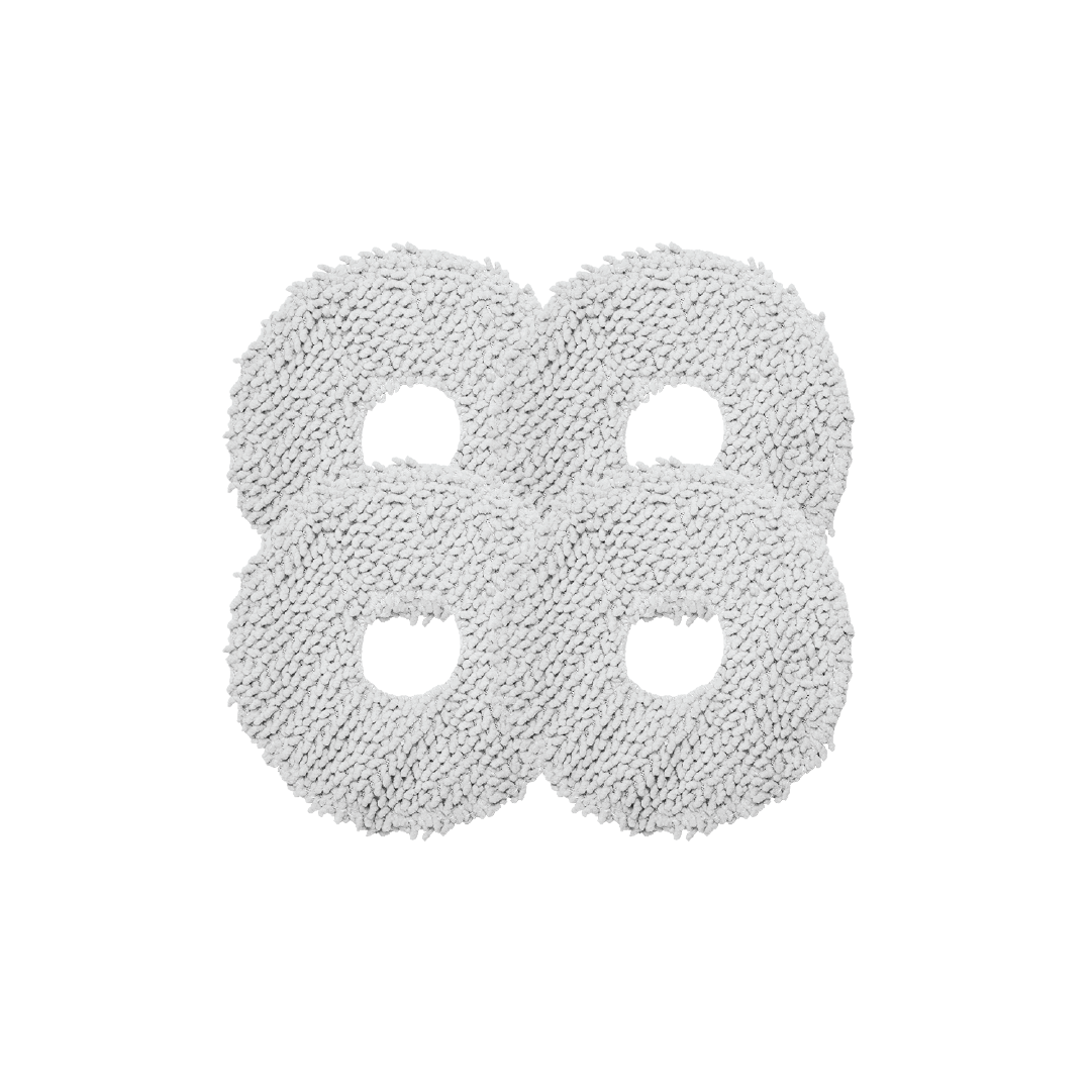 Wischpads für Saugroboter, 2 Stück (Schaumstoff-Borstenstruktur)