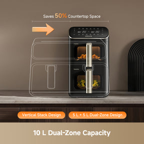 Dreame Feast DS50 Pro Dual Zone Air Fryer (10L)
