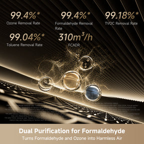 Dreame TP20 air purifier filtration system concept with front intake and airflow effect.