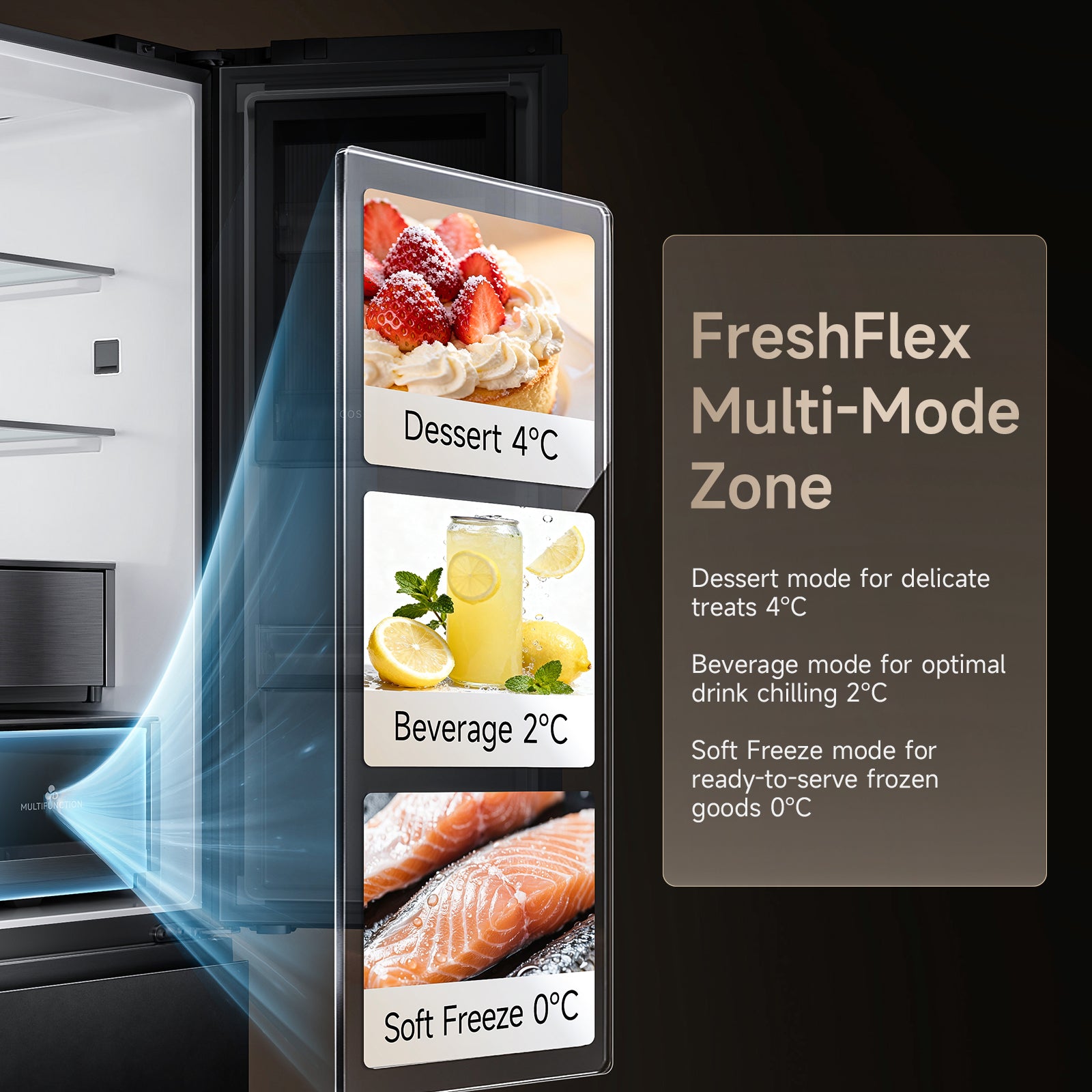 (DEPOSIT ONLY) Dreame Z Fresh Side By Side Refrigerator
