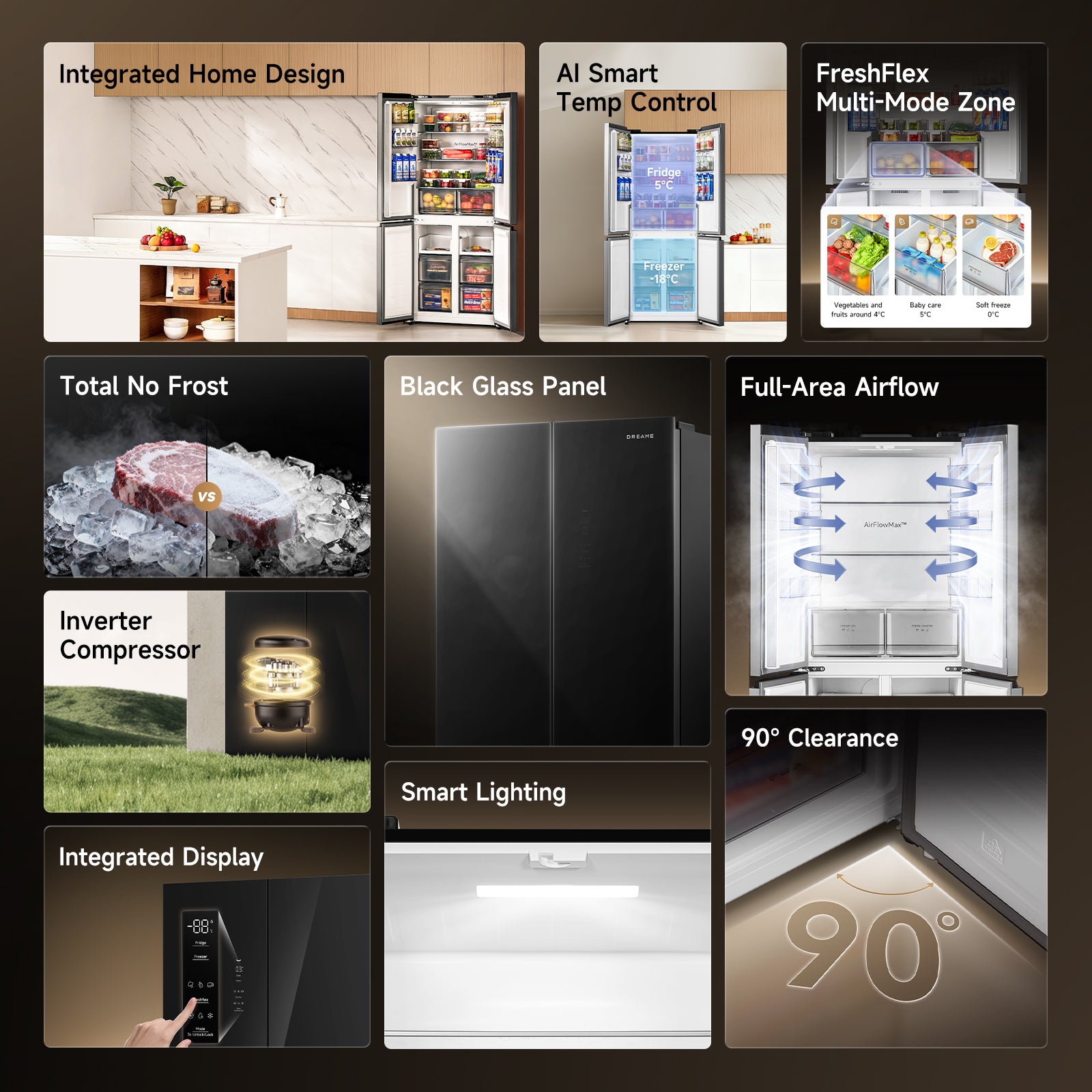 (Deposit Only) Dreame C-Fresh Side By Side Refrigerator 430L