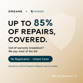 Promo graphic showing up to 85% of repairs covered with instant cover shield