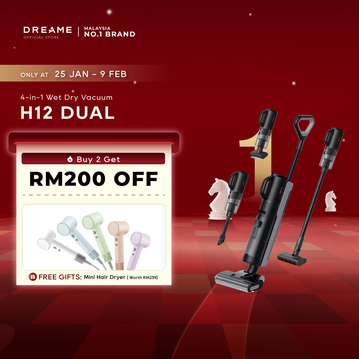 Dreame H12 Dual Wet Dry Vacuum