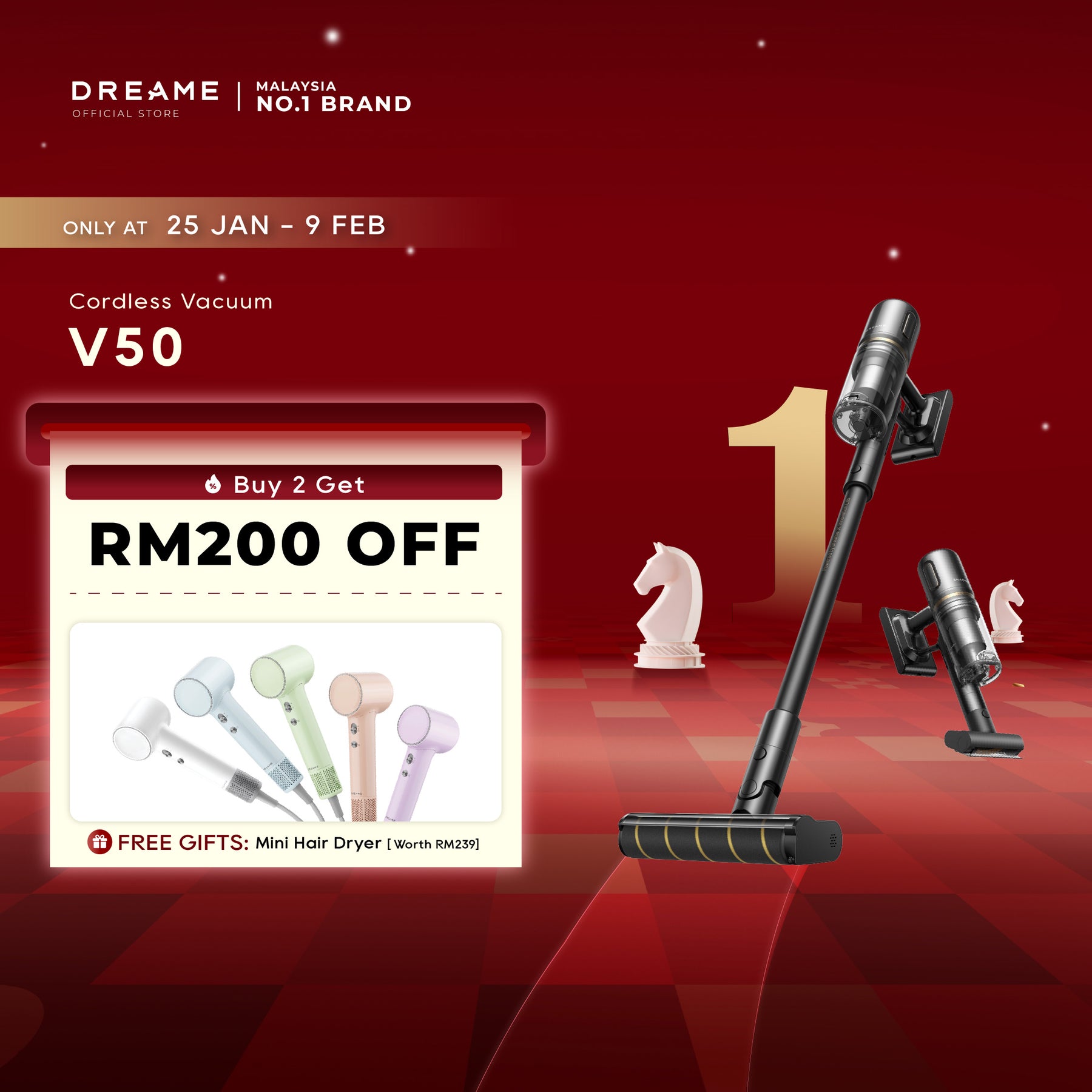 Dreame V50 Cordless Vacuum Cleaner