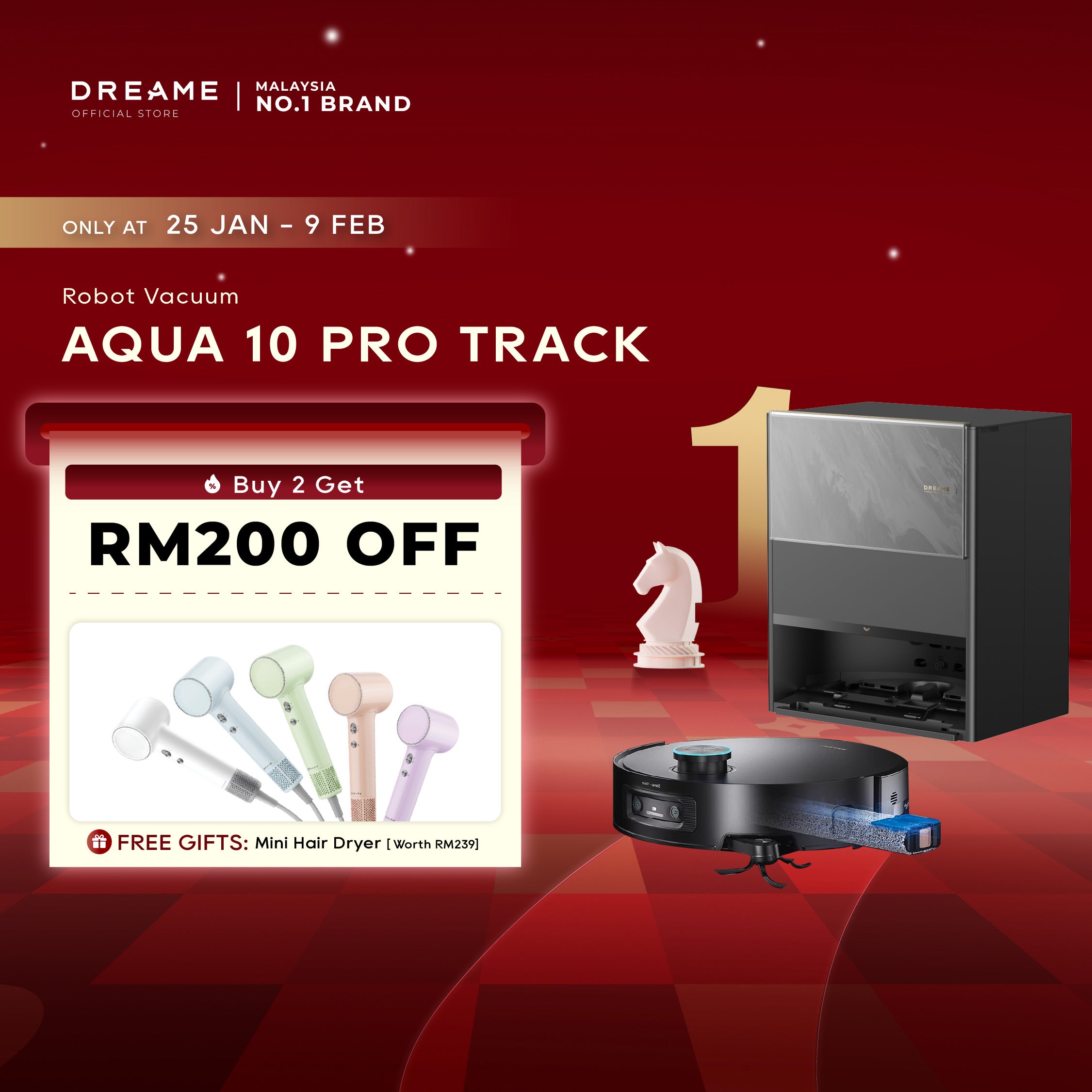 Dreame Aqua 10 Pro Track Robot Vacuum