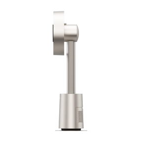 Bladeless fan side view with vented lower housing