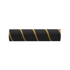 Replacement roller brush cylinder, black foam with yellow accent stripes