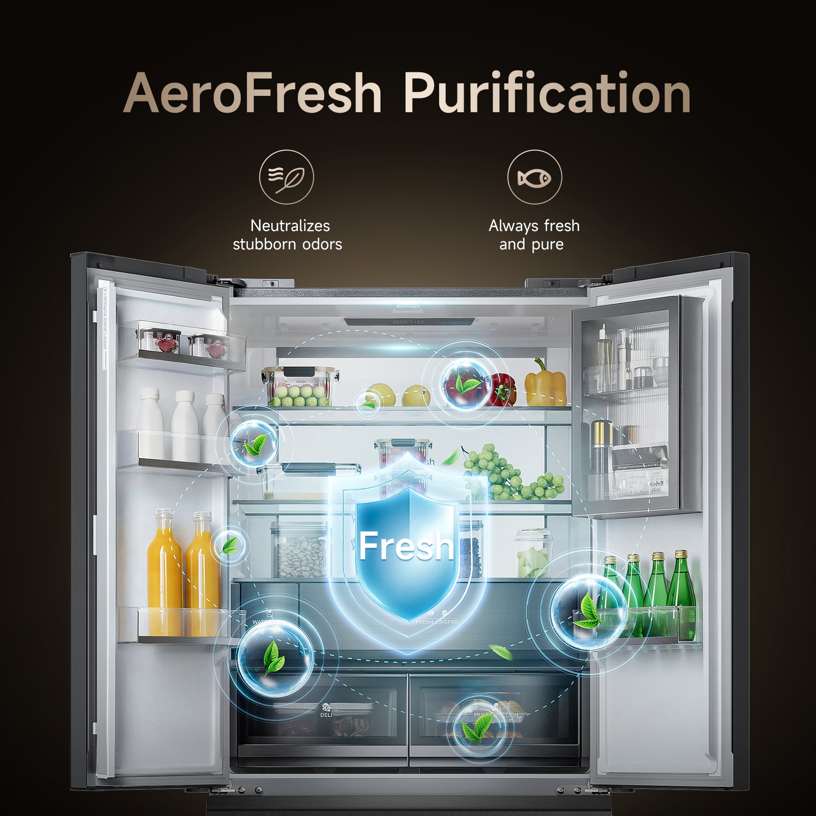 (DEPOSIT ONLY) Dreame Z Fresh Side By Side Refrigerator