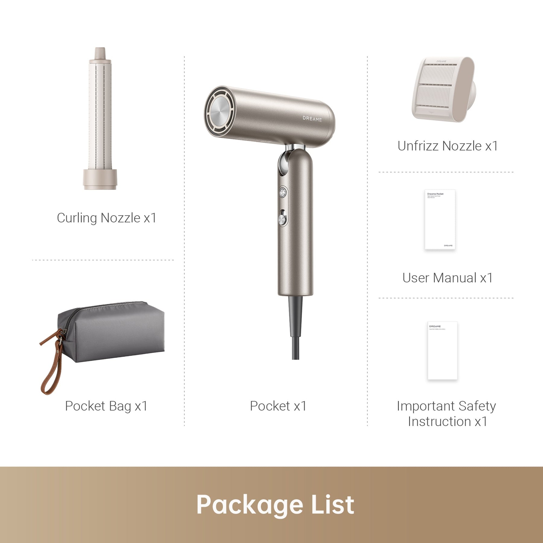 Dreame Pocket High-Speed Hair Dryer Dreame MY