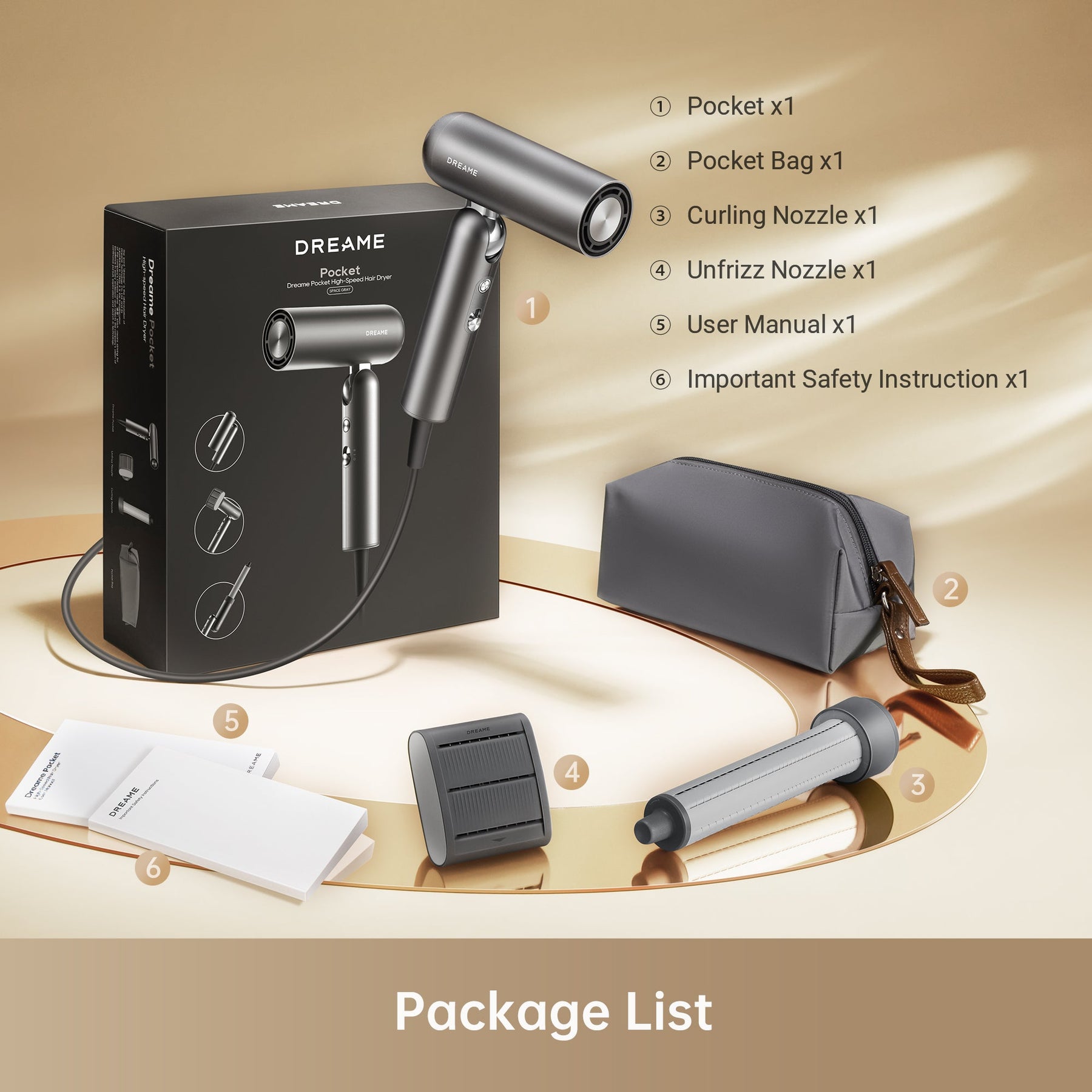 Dreame Pocket High-Speed Hair Dryer Dreame MY
