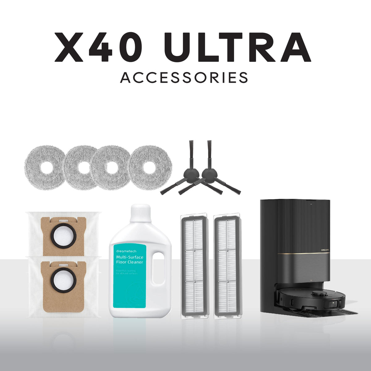 Dreame X40 Ultra/X40 Master Robot Vacuum Accessories Pack Dreame MY
