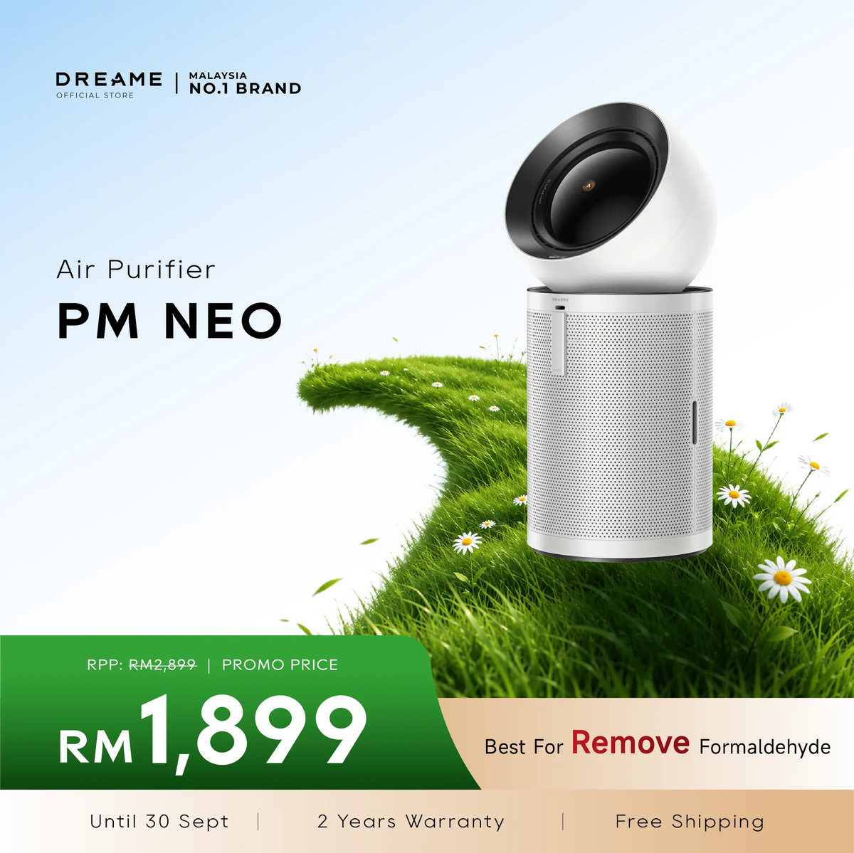 White and black air purifier with circular top vent, compact cylinder design