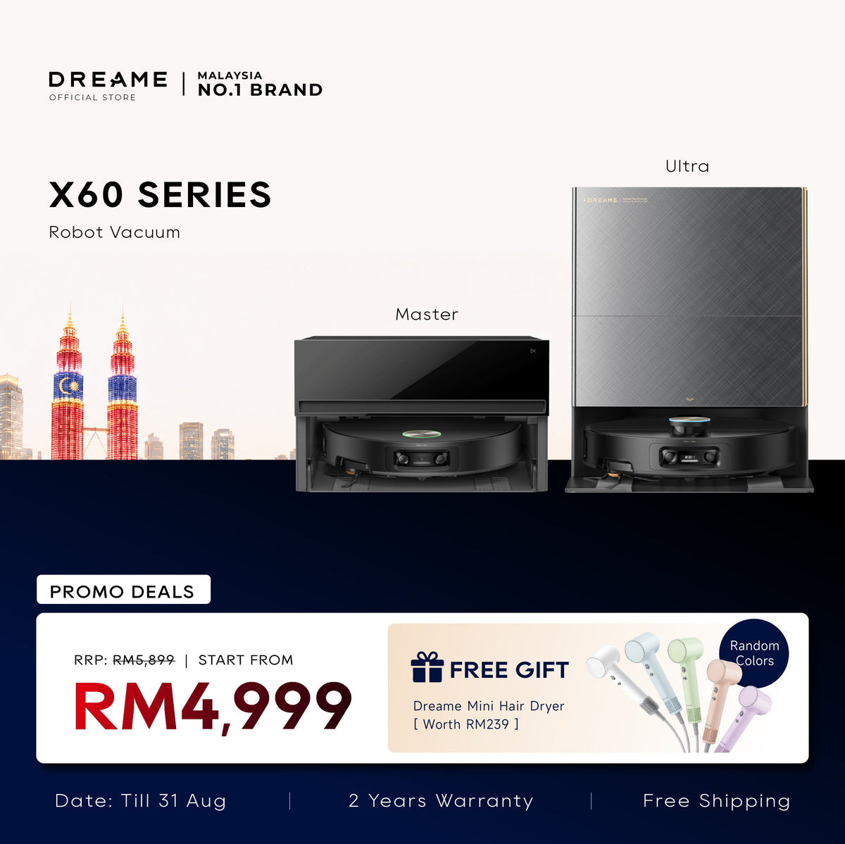 Dreame X60 Ultra Robot Vacuum