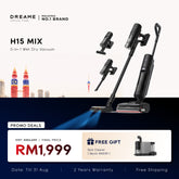 Dreame H15 Mix wet dry vacuum with dual nozzles and handheld wand, black
