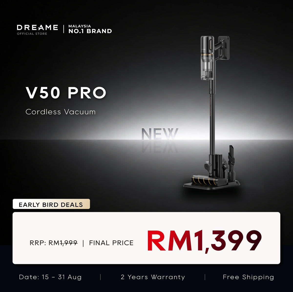 [PRE-ORDER] Dreame V50 Pro Stick Vacuum