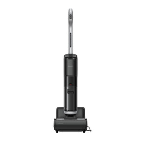 Dreame H14 Wet Dry Vacuum with upright handle and charging base, black/gray