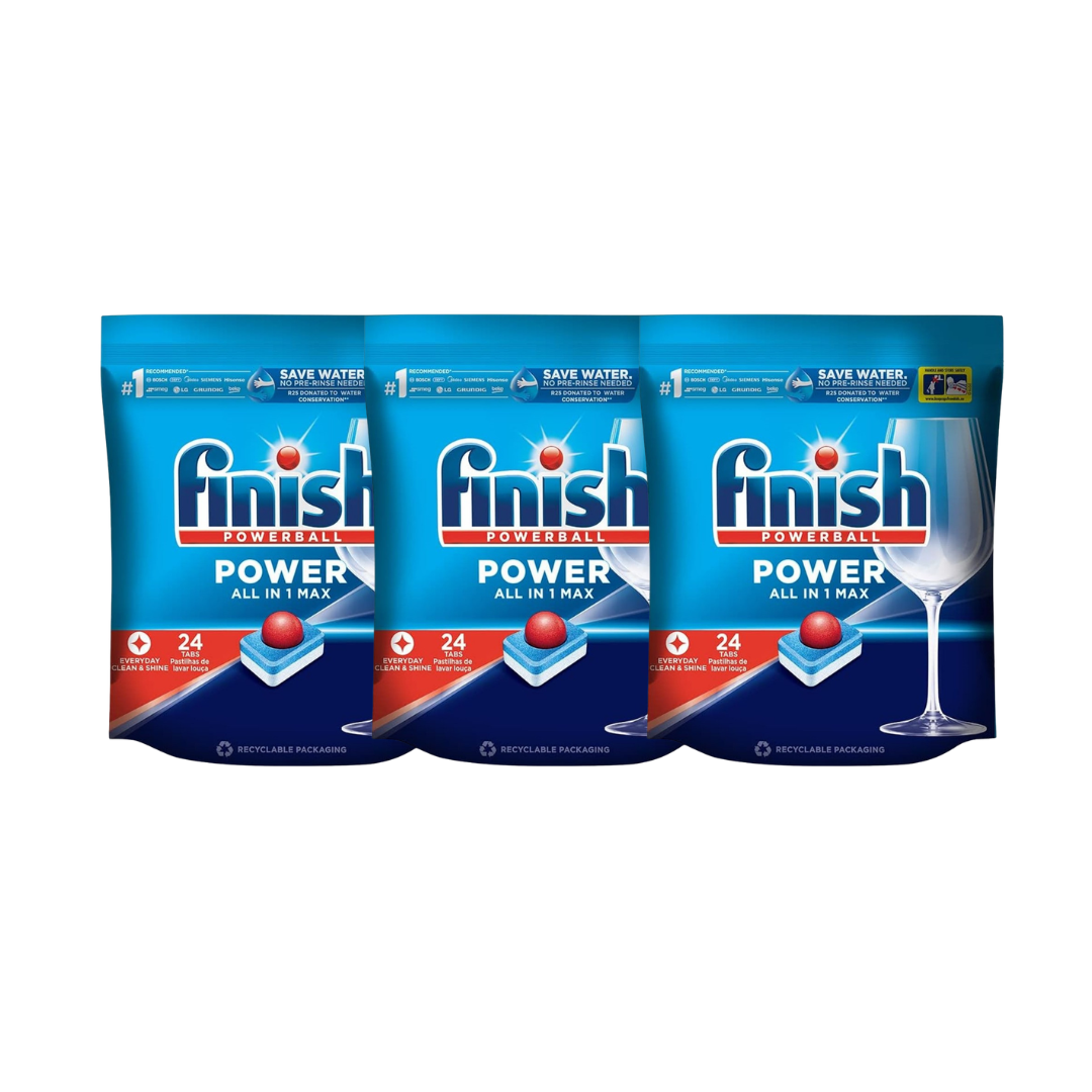 3* Finish All-in-One Dishwasher Tablets (24 Tabs)