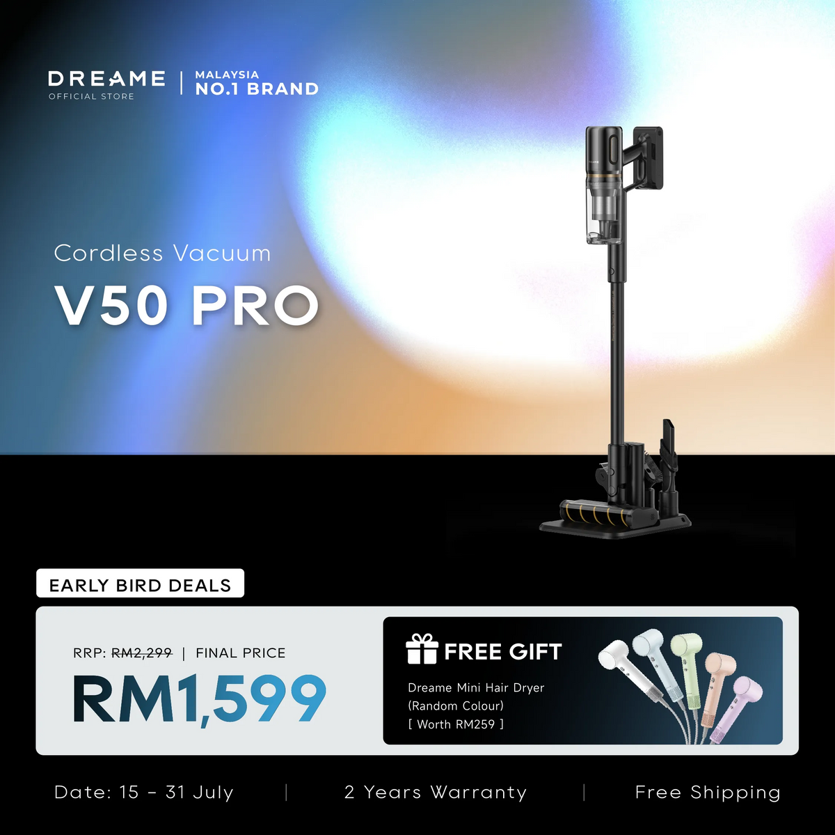 Dreame V50 Pro Stick Vacuum