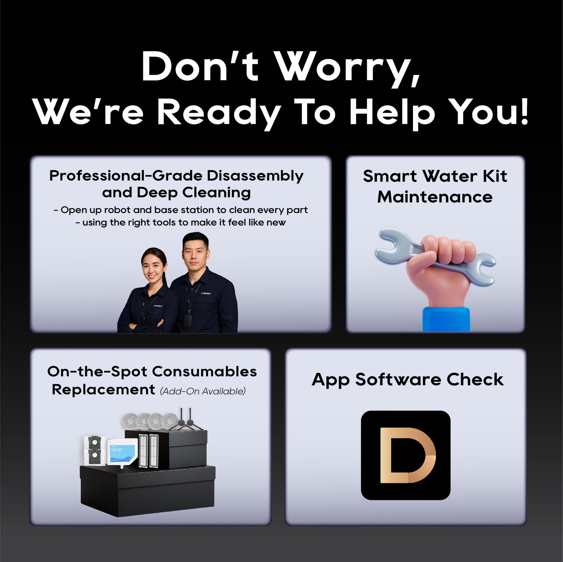 Dreame Expert Care — Robot Maintenance & Heavy-Duty Deep Cleaning Service Dreame MY