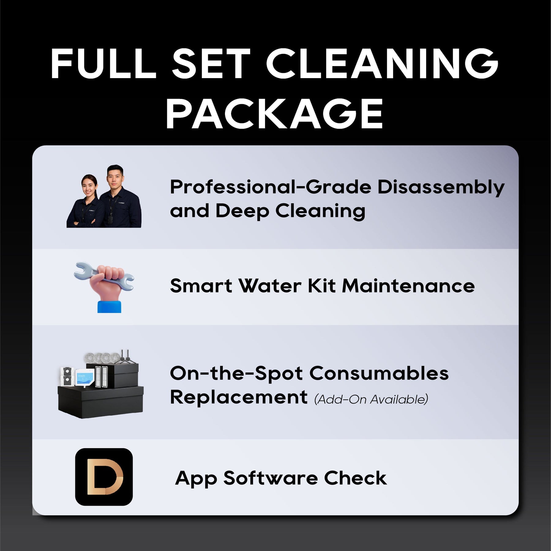Dreame Expert Care — Robot Maintenance & Heavy-Duty Deep Cleaning Service Dreame MY
