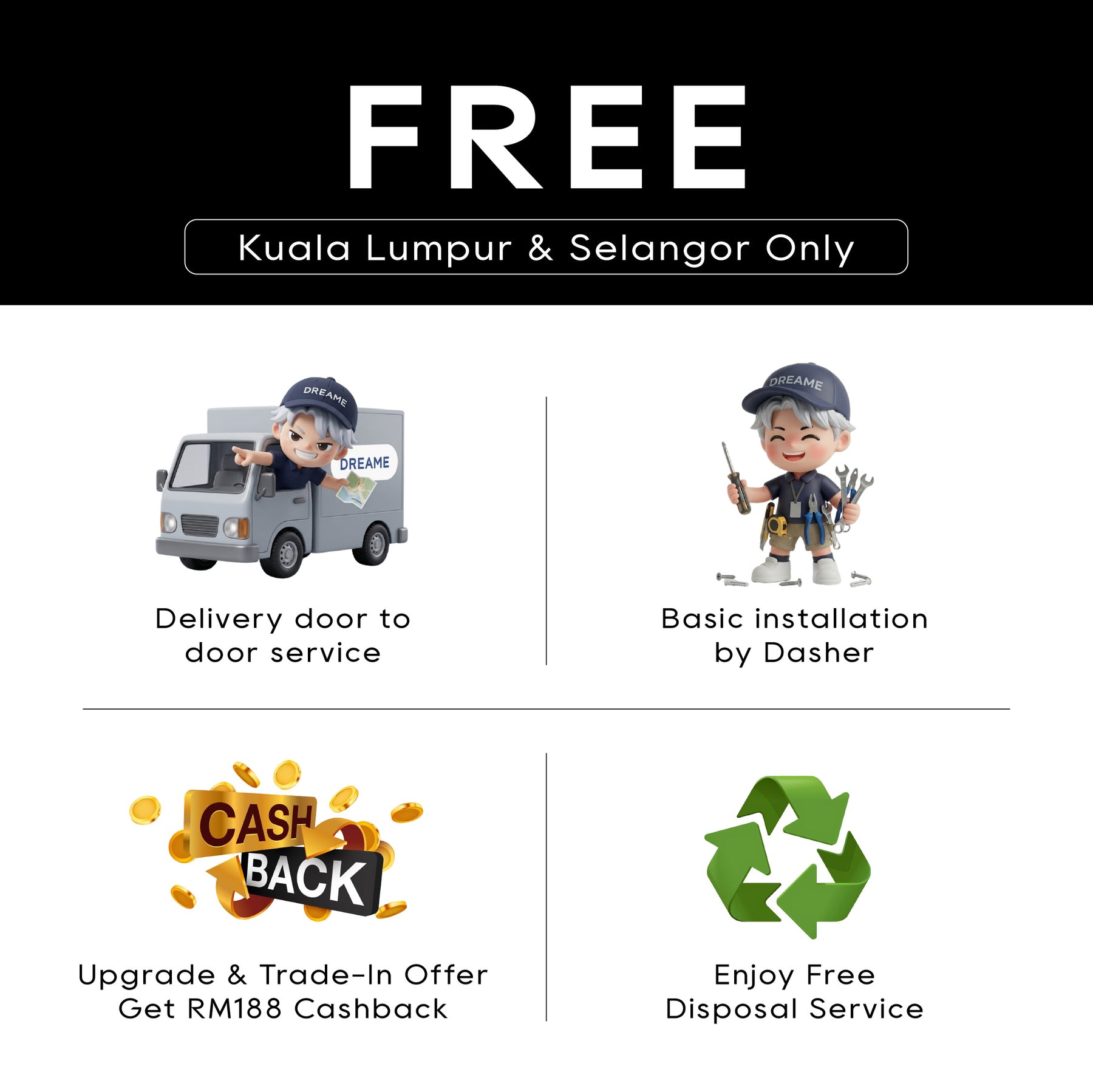 (DEPOSIT ONLY) Dreame Z Fresh Side By Side Refrigerator