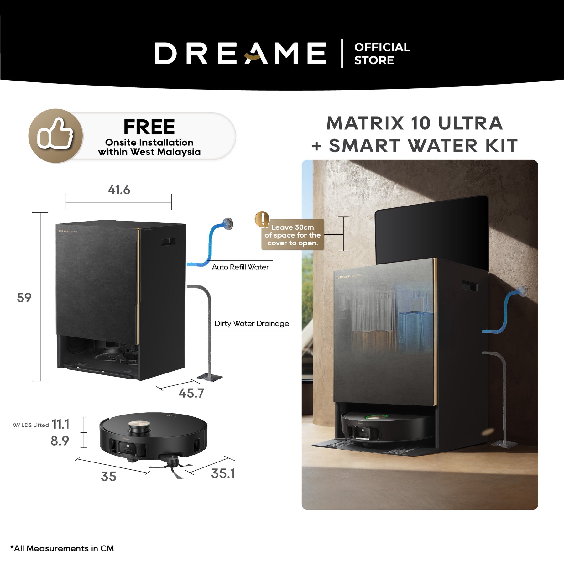 [PRE-ORDER] Dreame Matrix10 Ultra Robot Vacuum Dreame MY