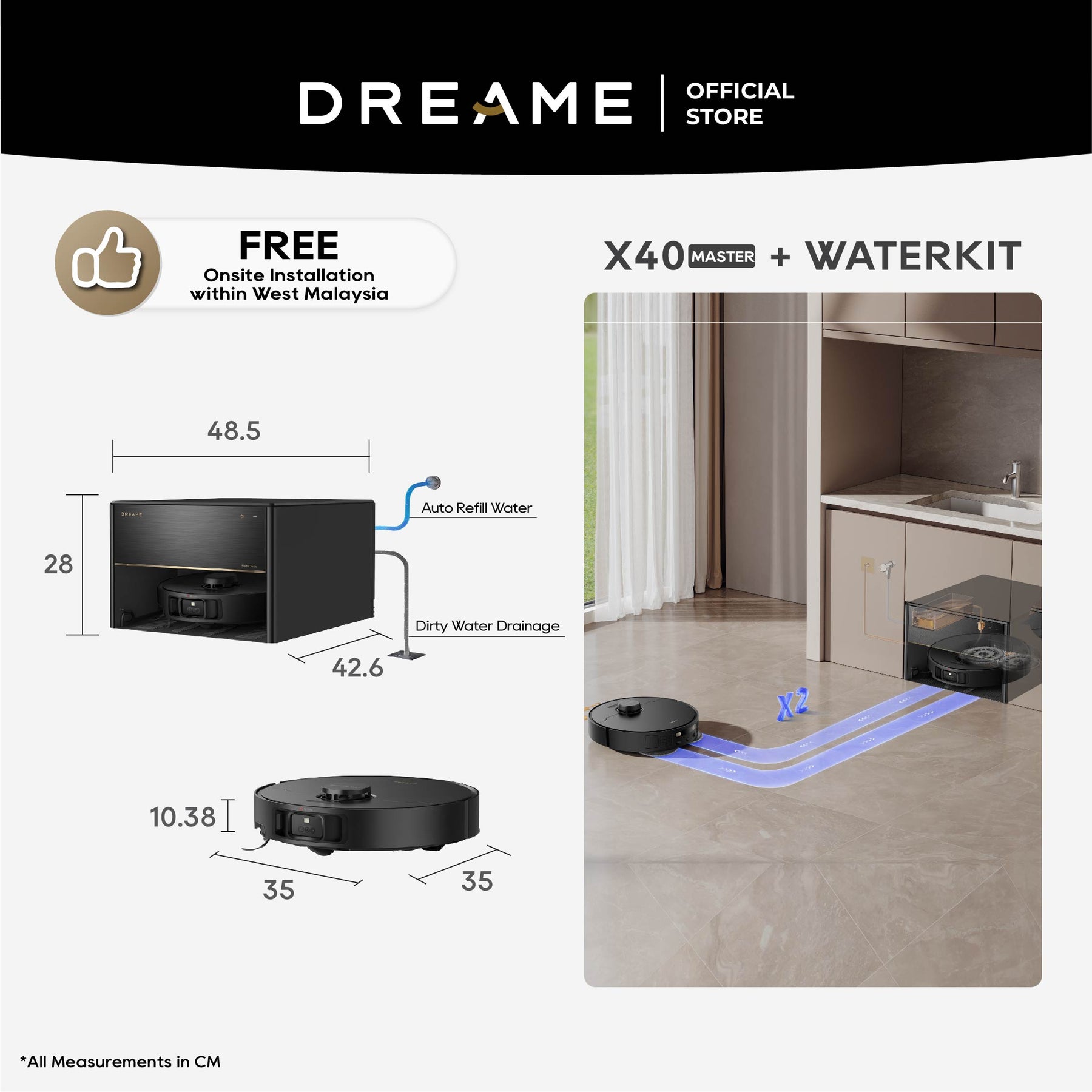 Dreame X40 Ultra Robot Vacuum Dreame MY