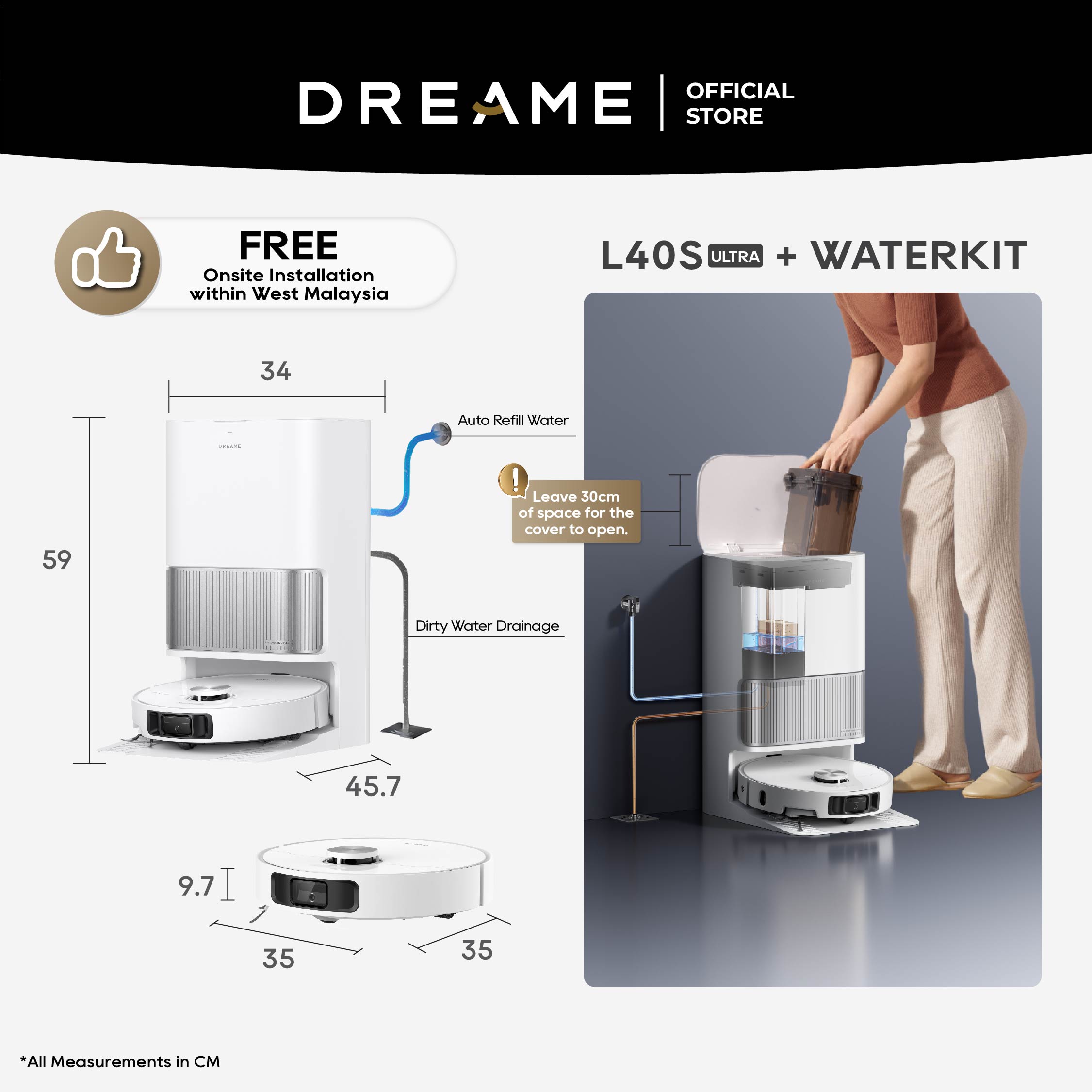 Dreame L40s Ultra Robot Vacuum Dreame MY