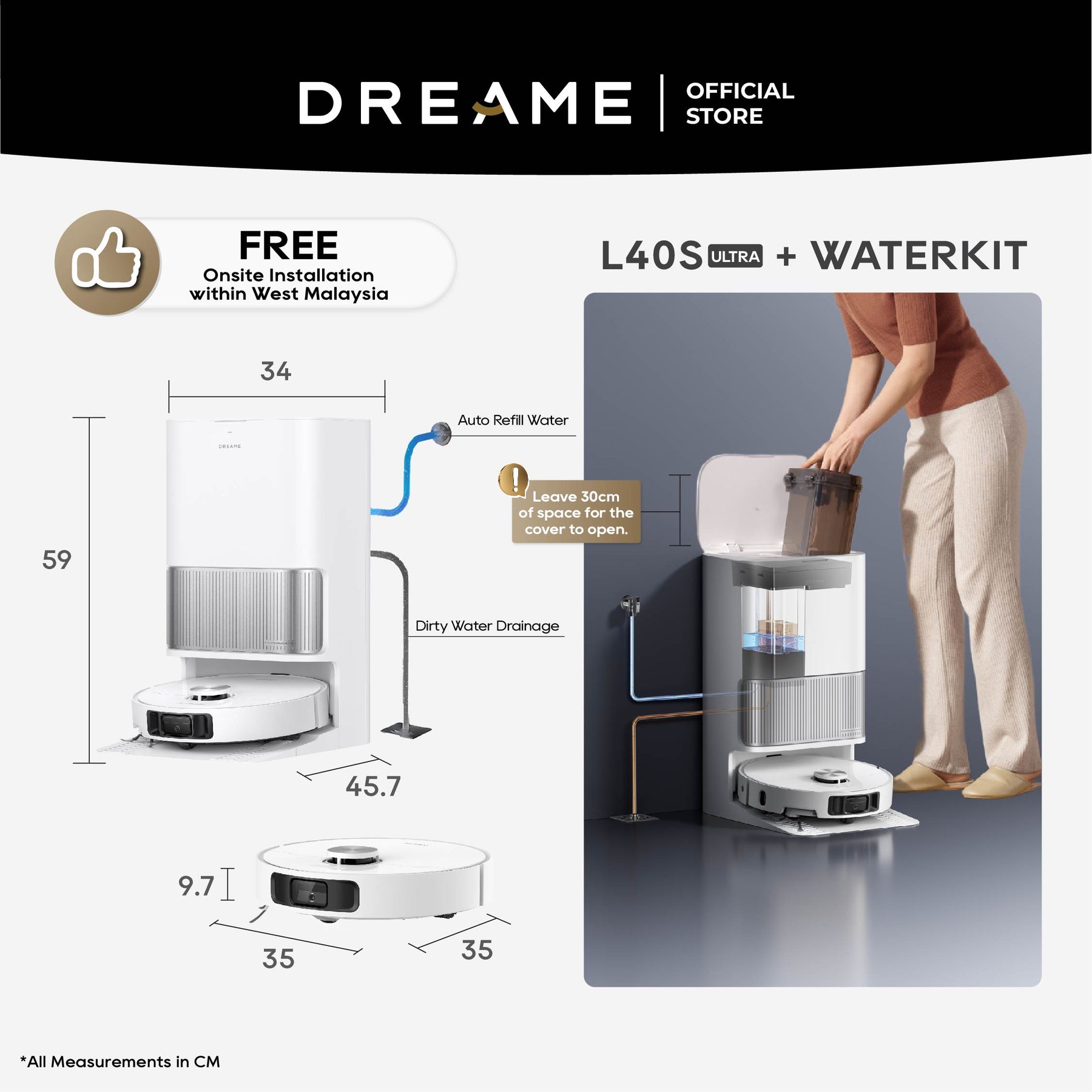 Dreame L40s Ultra Robot Vacuum Dreame MY
