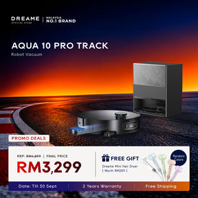 Robot vacuum with charging dock, sleek dark gray design on carpet