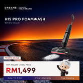 Dreame wet-dry foam wash vacuum with floor nozzle, upright handheld stick