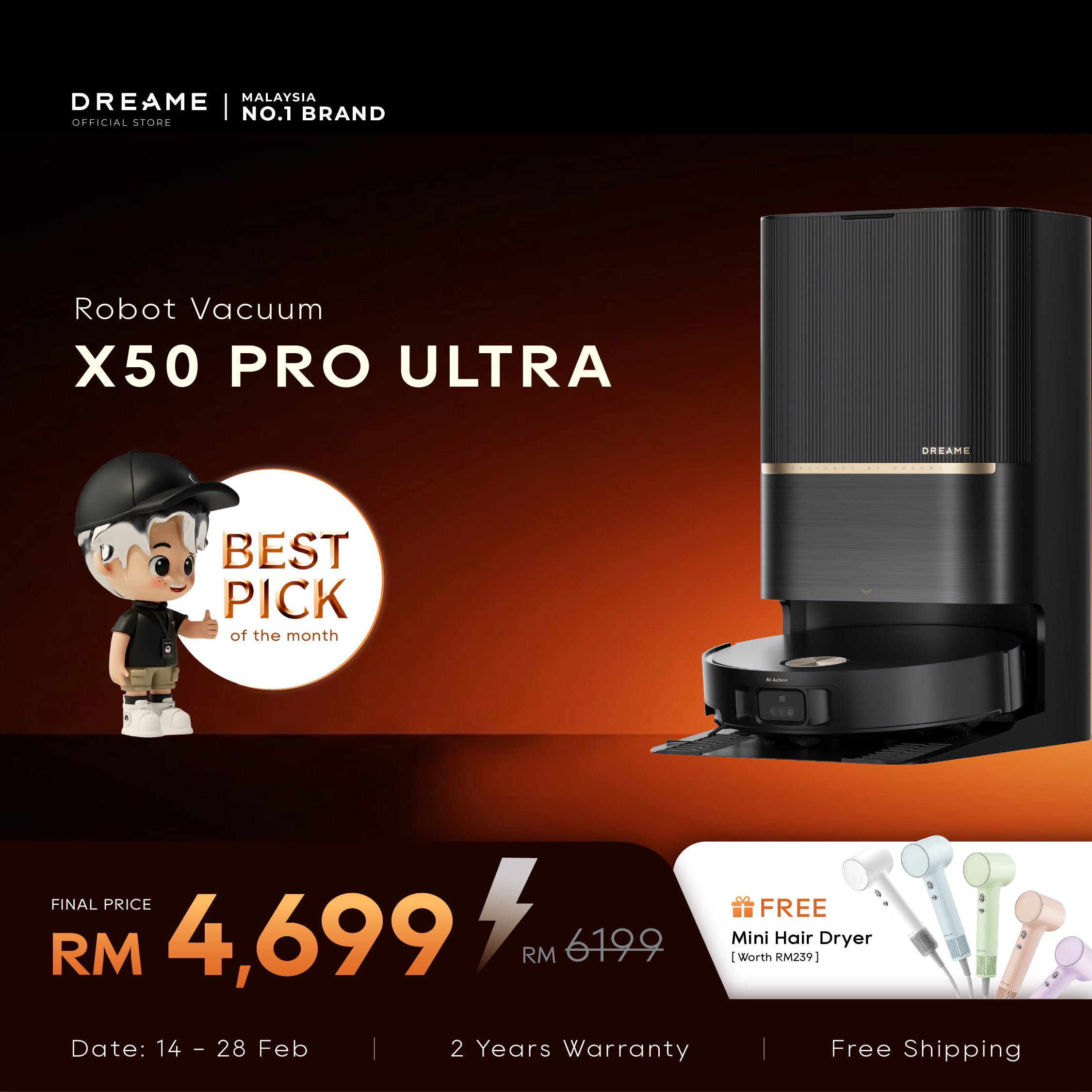 Dreame X50 Pro Ultra Robot Vacuum