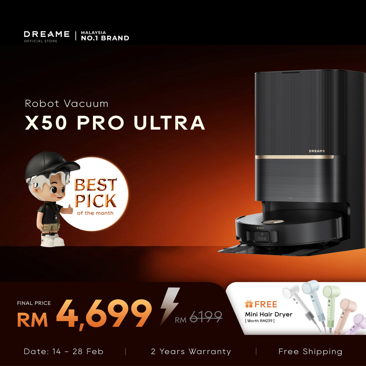 Dreame X50 Pro Ultra Robot Vacuum