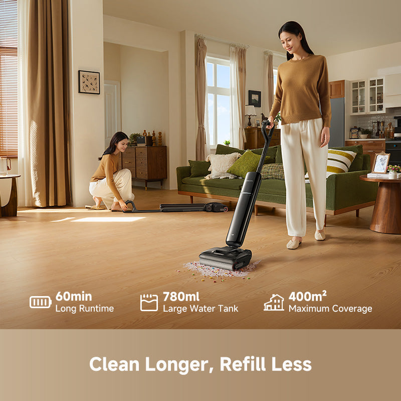 Dreame wet dry vacuum upright with slim nozzle for home floor cleaning